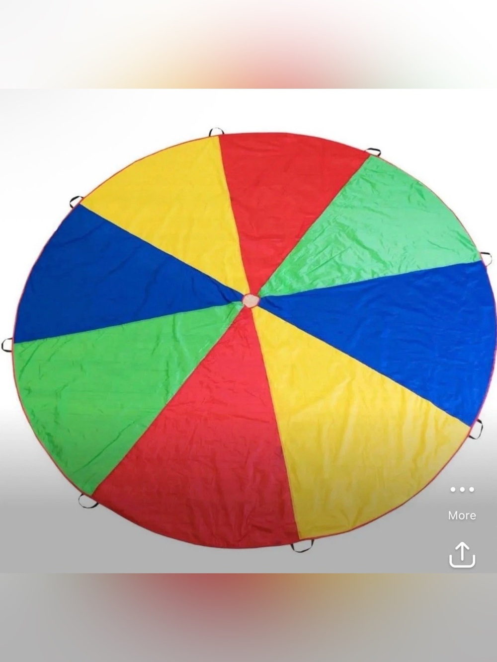 Kids Rainbow Play Parachute - Red, Yellow, Blue, Green